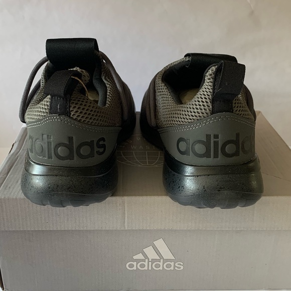 NWT Adidas Lite Racer Adapt 3.0 Men's Shoes in Gray carbon Size:9 Wide - Picture 10 of 13